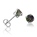 5MM Round Mystic Topaz Stud Earrings in Sterling Silver 1ct tgw