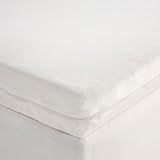 Foam Topper Replacement Cover - Twin White
