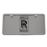 Rolls Royce Chrome License Plate Tag - Quality by High-End Motorsports