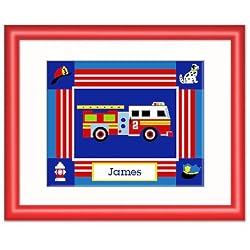 Heroes Red Personalized Print