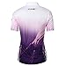 Santic Women's Full-Zip Short Sleeve Cycling Jersey Purple