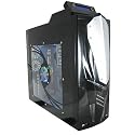 Black Ultimate PC Gaming Case, LCD Temp & Fan Monitor