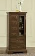 "Warm Cherry" Bath Curio Cabinet By Powell Furniture