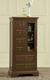 Warm Cherry Bath Curio Cabinet By Powell Furniture