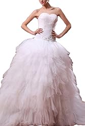 Sweetheart Organza Applique  Dress with a Cathedral Train 