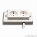 Paulmann Steckdose 2fach m.Adapter f.Unterschrank