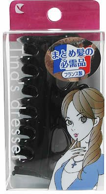 ティナ ヘアクリップL ブラック