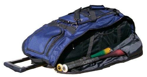 Navy Blue Cobra RTS Softball Baseball Bat Equipment Roller Bag