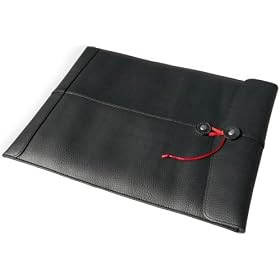 Air Manila Padded Leather MacBook Sleeve/case - Custom-fitted for MacBook Air. Also fits PC netbooks