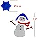 Christmas Window Clings Let It Snow with Snowman and Snowflakes Holiday Gel Charms Stickers Decorations