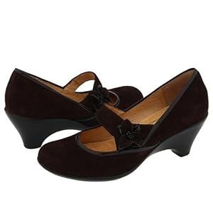 SoftSpots Womens Aster Mary Janes (9.5D Chocolate Suede) by Womens Softspots Shoes