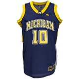 Michigan Wolverines #10 Navy Blue Youth Endline Basketball Jersey