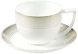 Opus Fine Bone China Gold Rimmed 250ml Teacup & Saucer  from Ciroa