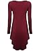 ROMWE Women's Long Sleeve Asymmetrical Tshirt Dress