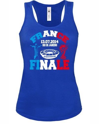 FRANKREICH FAN SHIRT – RIO DE JANEIRO FINALE 13.07.2014 3353(TT-F-B) Gr. L