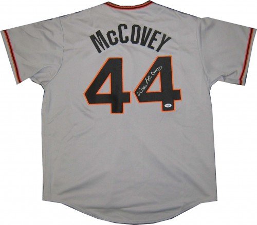 Willie McCovey Autographed/Hand Signed San Francisco Giants Baseball Jersey