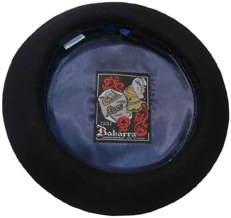 Bakarra French Anglobasque Waterproof Wool Beret, Navy, Small