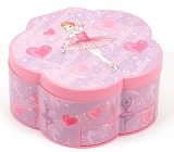 Image of Musical Ballerina Flower Shaped Jewellery Box