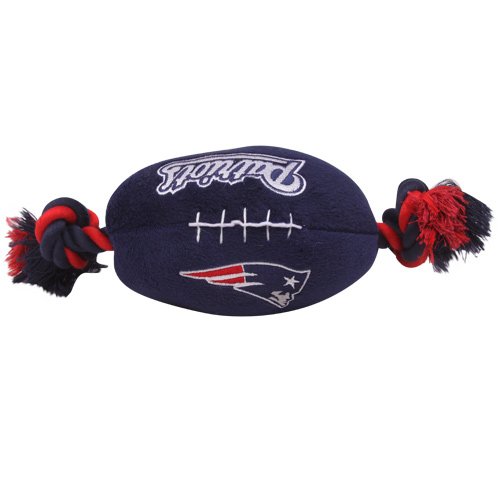 New England Patriots Pet Football Rope Toy, 6-Inches long
