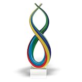 Badash Art Glass Centerpiece Spectrum 14