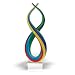 Badash Art Glass Centerpiece Spectrum 14