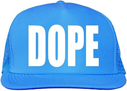 DOPE Bright neon truckers mesh snap back hat in Neon Blue - One Size