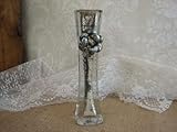IMAGE OF Shabby Cottage Chic Mercury Glass Bud Vase Home Decor