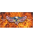 American Flag Rear Window Vinyl Graphic Decal