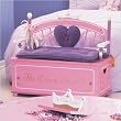 Levels of Discovery Princess Toy Box Bench