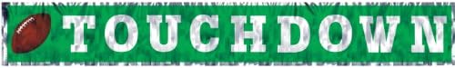 Metallic Touchdown Fringe Banner Party Accessory (1 count) (1/Pkg)
