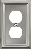 GE 40308 Metallic Duplex Receptacle Wall Plate