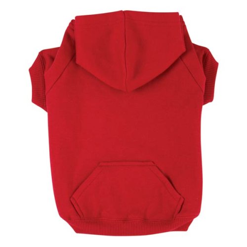 Childrens Toyshop  Pet Supplies : Dog Warm Hooded Sweatshirt - Red - Large