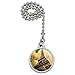 Eiffel Tower Paris Vintage Ceiling Fan and Light Pull Chain