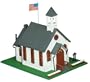 Life-Like Trains  HO Scale Building Kits -Town Church