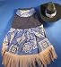 Cowgirl Country Western Dog Halloween Costume Dress by Doggie Design at THE REGAL DOG - Size XS XSmall Image