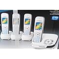 Panasoinc Quad White Home Phones Answerphone KX-TG8524EW