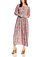 Hakei Vestido Flower (Coral / Azul)