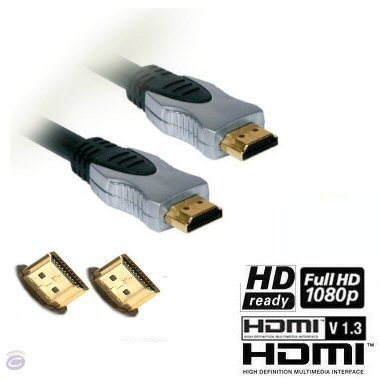 Childrens Toyshop  Electronics : Ex-Pro ULTRA Premium Pro Metal Finished 1m Gold HDMI to HDMI Lead Cable, OFC Fully Sheilded Lead . 1080p - HDMI 1.3 (125283-49) Compliant. FULL HD Support. DVD Player, Sky, Virgin, PS3.