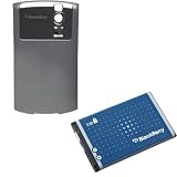 OEM Blackberry 8300 Curve Battery + Titanium Cover Door 7100g, 7100i, 7100r, 7100t, 7105t, 7130c, 7130e, 7130g, 8300 Curve, 8310 Curve, 8320 Curve, 8330 Curve, 8520 Curve, 8700c, 8700g, 8703e, Curve 8520