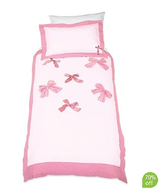 Pretty Bows Duvet Cover Set - Pink