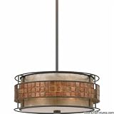 Quoizel MC842CRC Mica 3-Light Pendant from the Quoizel Naturals Collection with Mica Shade, Renaissance Copper