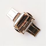 松重商店 DX12P 16mm 高品質観音開きワンタッチ式Dバックル ピンクゴールド色