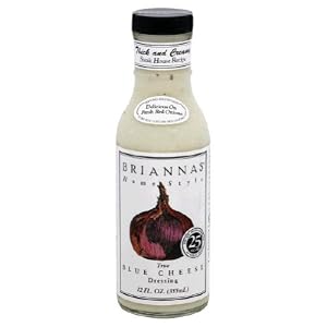 Briannas, Dressing Blue Cheese, 12-Ounce (6 Pack) by Briannas