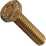 Grade 9 Yellow Chromate Alloy Steel Hex Bolt, 3/8
