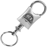 NCAA Saint Peter's Peacocks Brushed Metal Valet Keychain