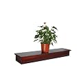 Dolce Wall Shelf w/Panel Frame - Dark Espresso (36x8x5")