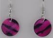 Pink Tiger Stripe Earrings