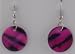 Pink Tiger Stripe Earrings