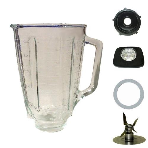 Childrens Toyshop  Kitchen & Housewares : 5 cup, square top glass jar assembly.