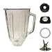 5 cup, square top glass jar assembly.